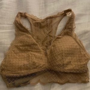 Aerie Nude Lace Bra